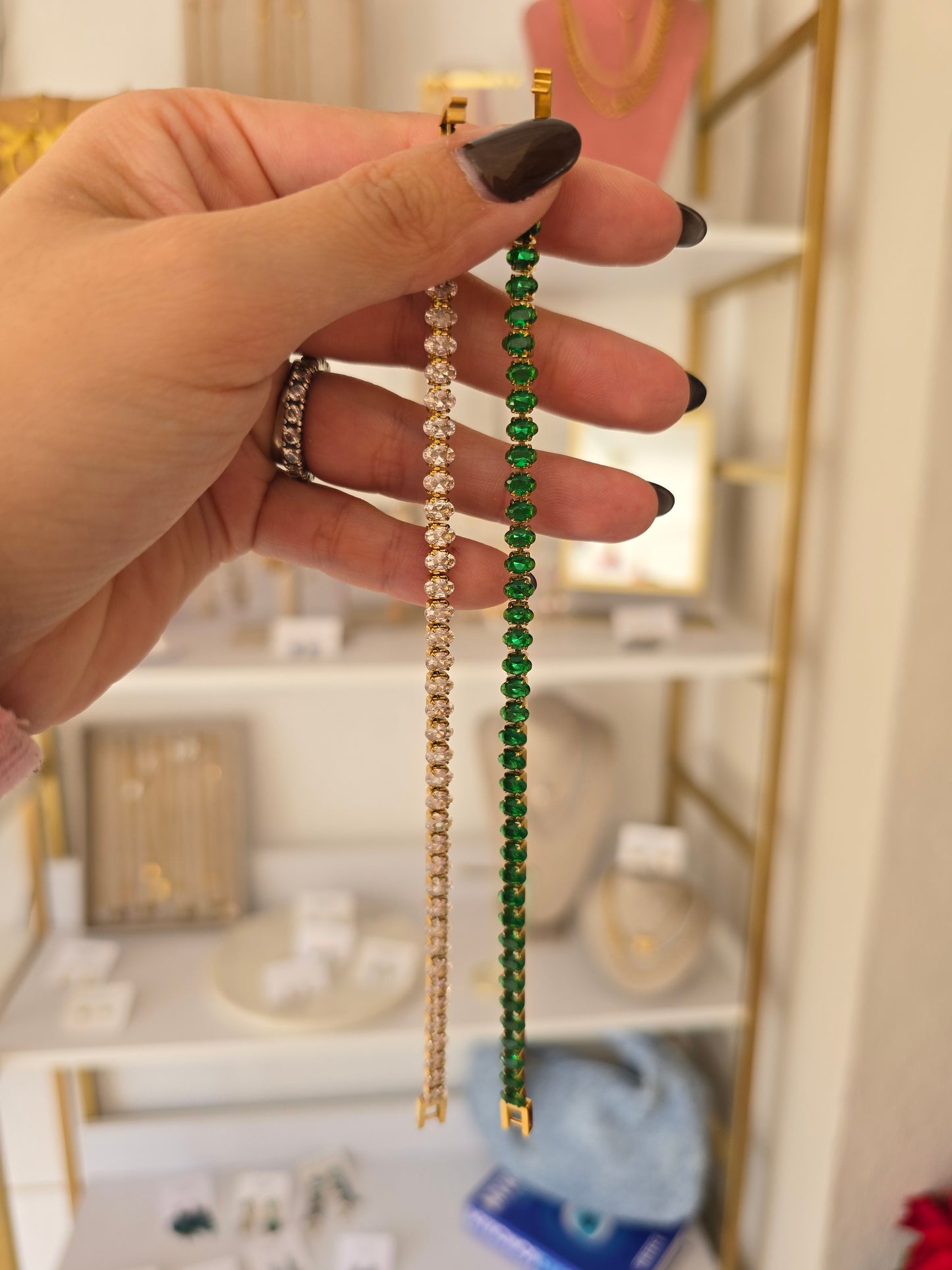 Pulsera cristal ovalado