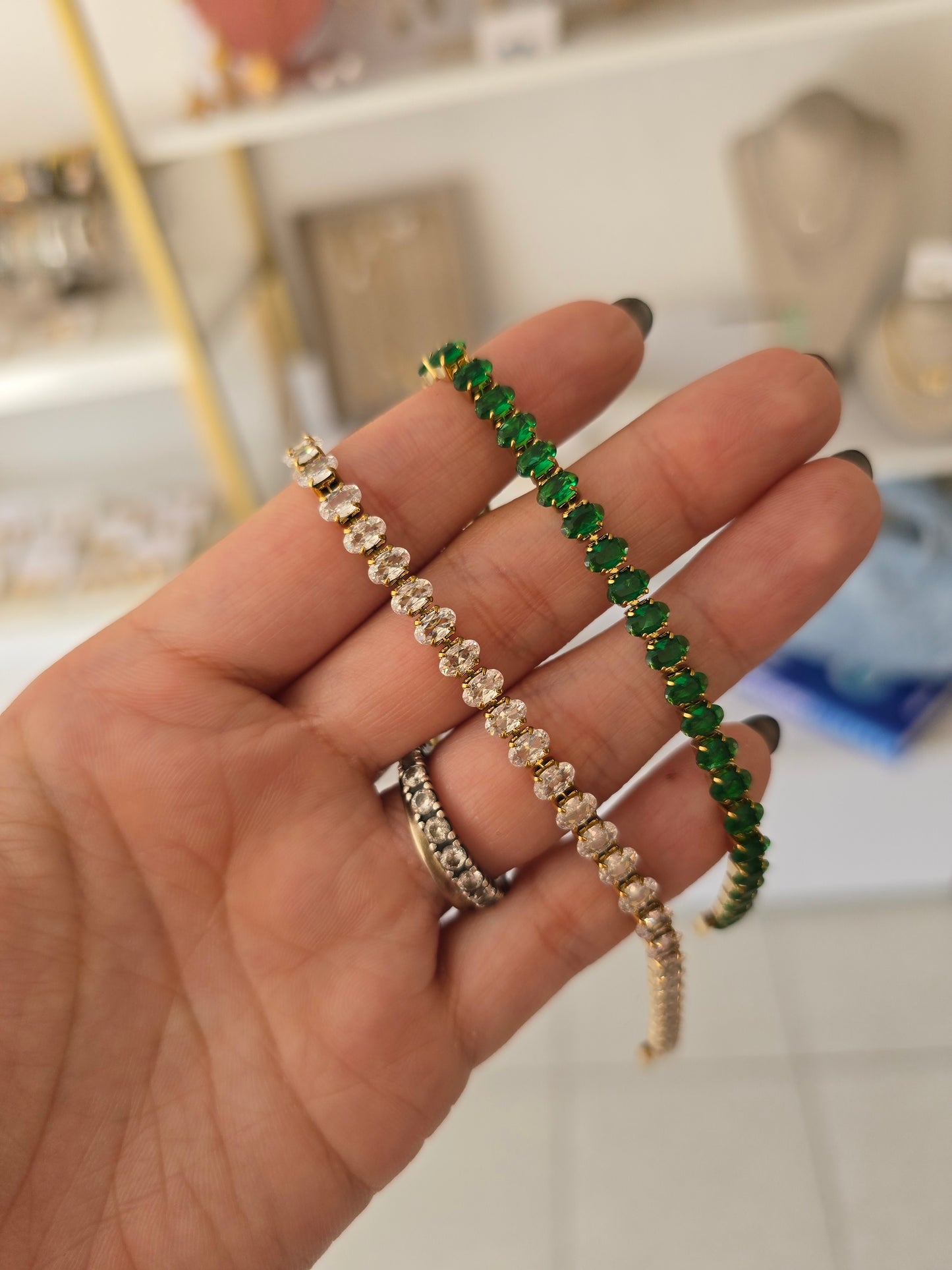 Pulsera cristal ovalado