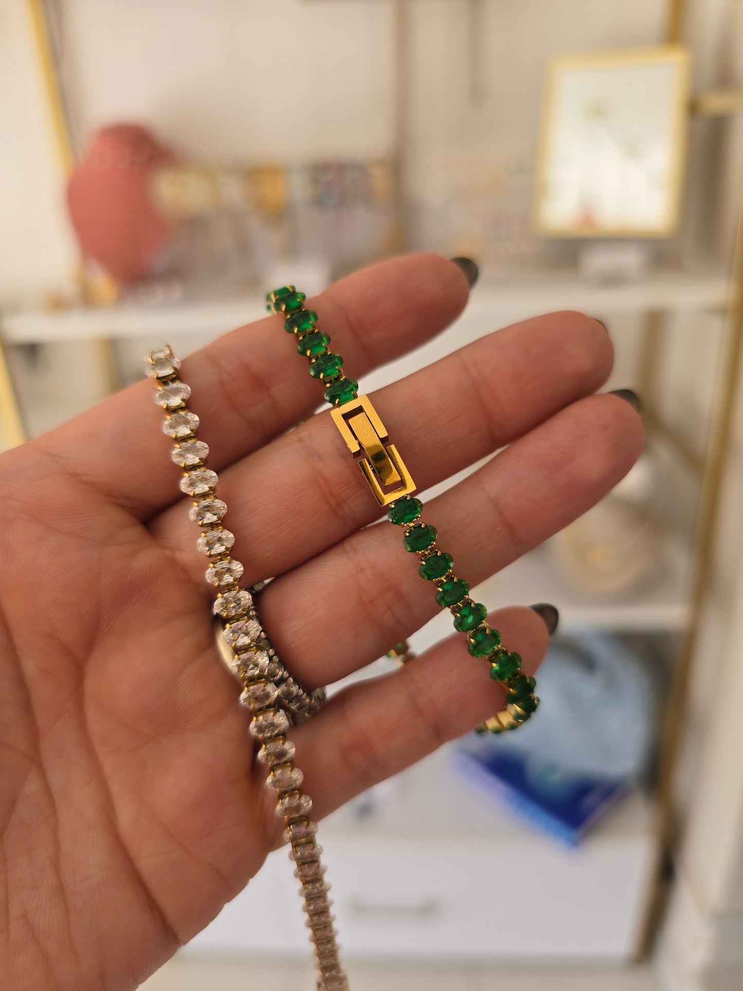 Pulsera cristal ovalado