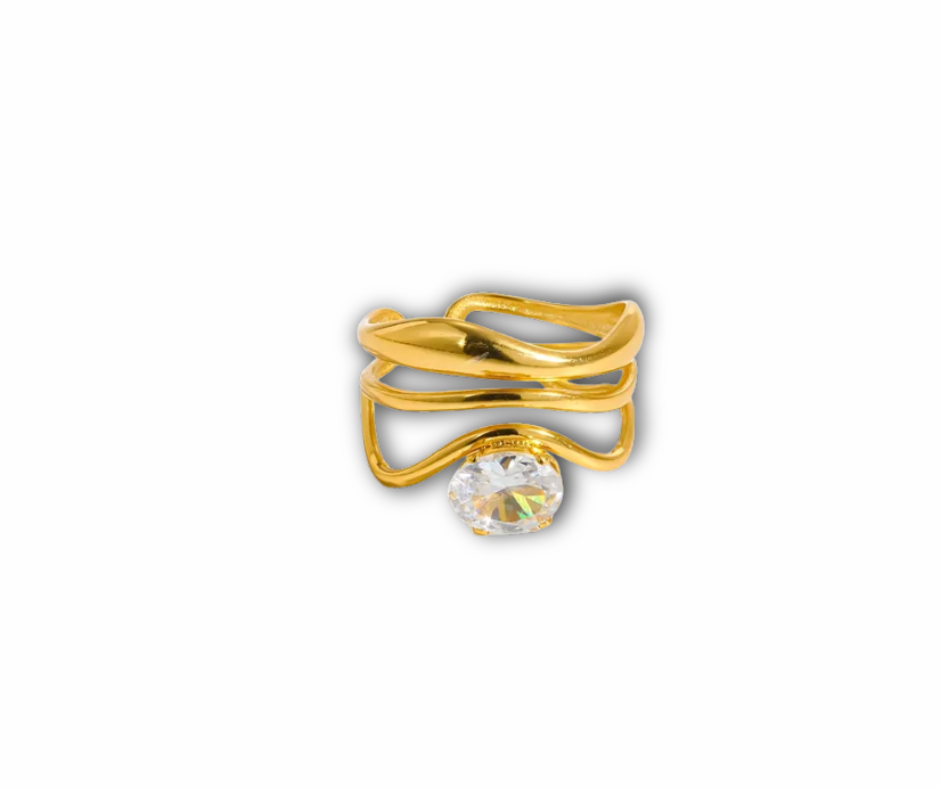 Anillo cristal blanco