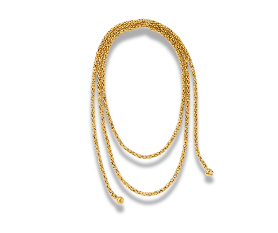 Maxi collar dorado