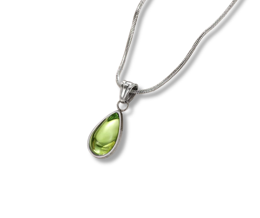 Collar gota verde