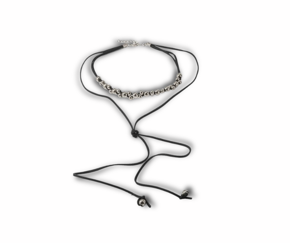 Collar Candela negro/plata