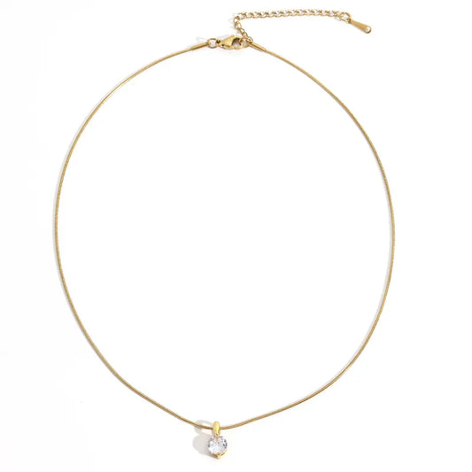 Collar chispa dorado