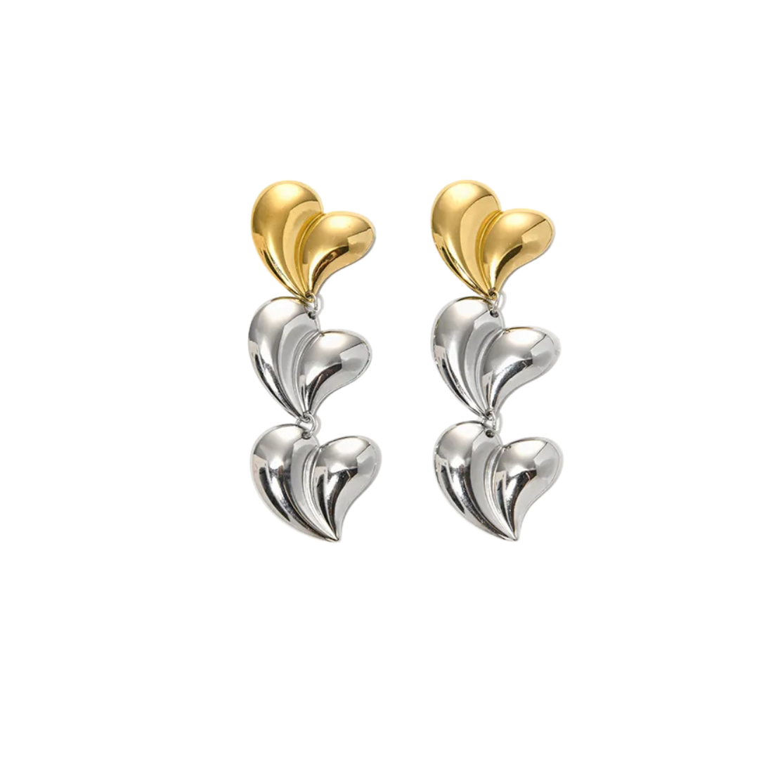 Aretes Corazones