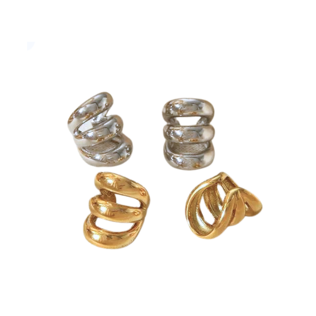 Ear Cuff triple bicolor
