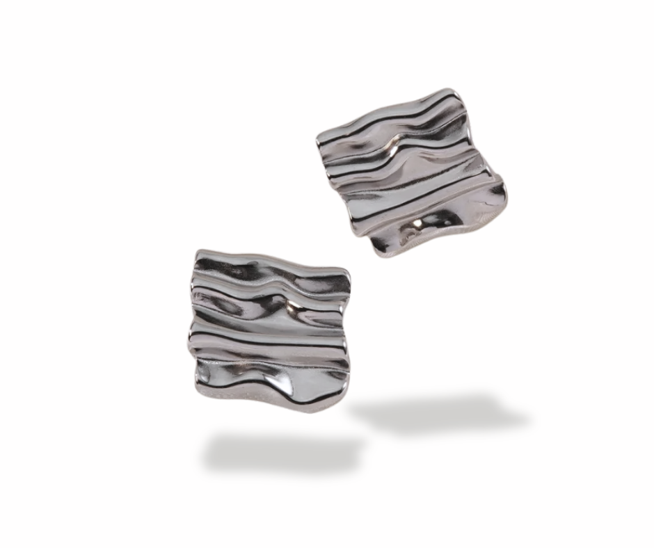 Aretes chía plata