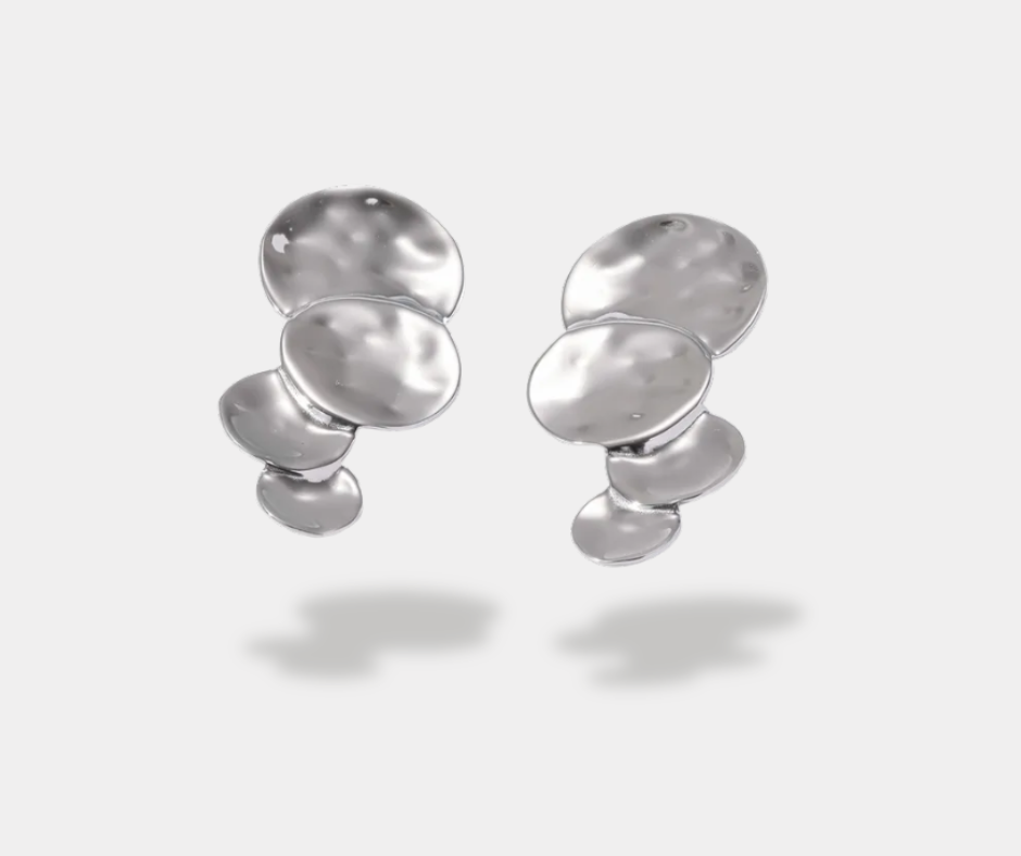 Aretes Oyamel plateado