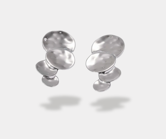 Aretes Oyamel plateado