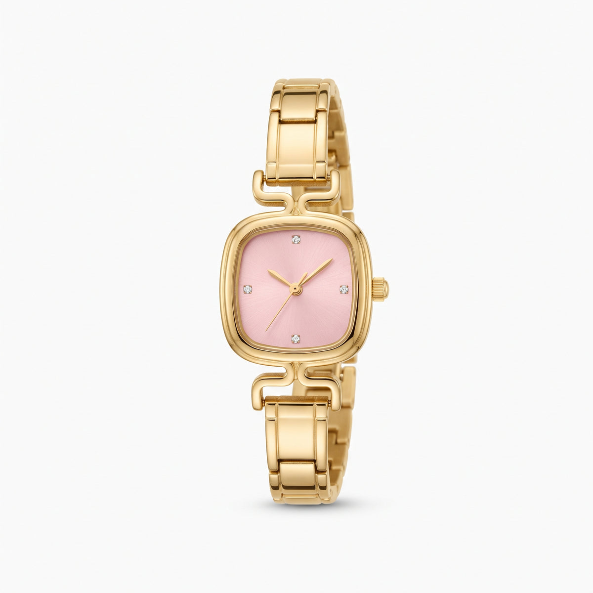 Reloj estilo italiano caratula rosa