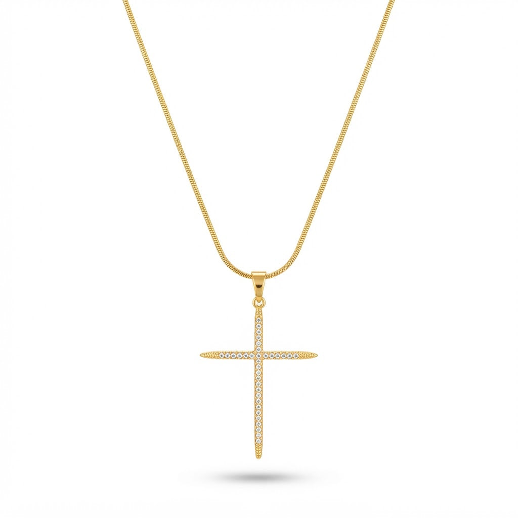 Collar cruz #1