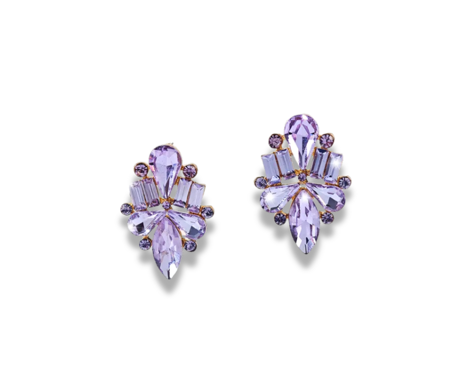 Aretes Anturio Lila