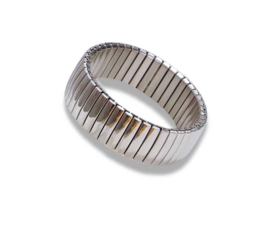 Brazalete ancho plata
