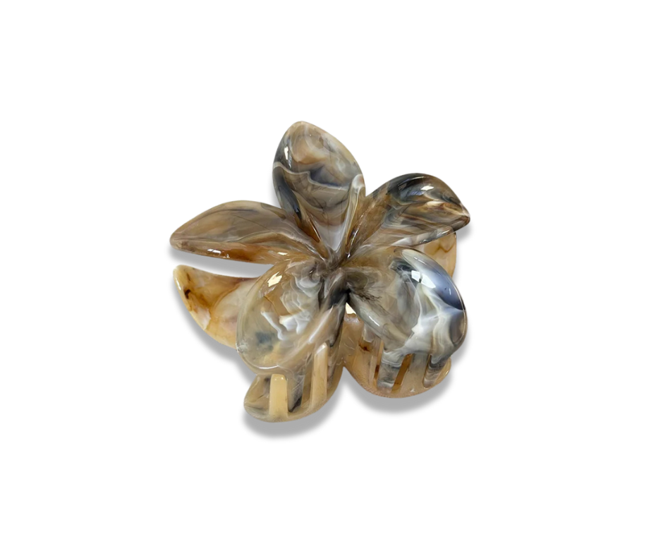 Pinza Orquídea café