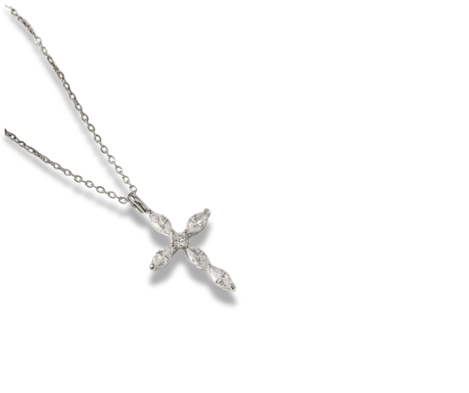 Collar Cruz plata