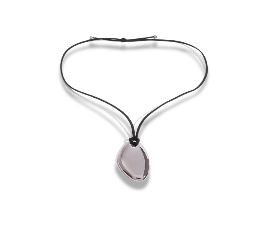 Collar Irregular plateado