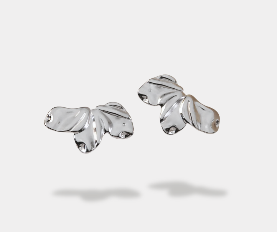 Aretes loto plata