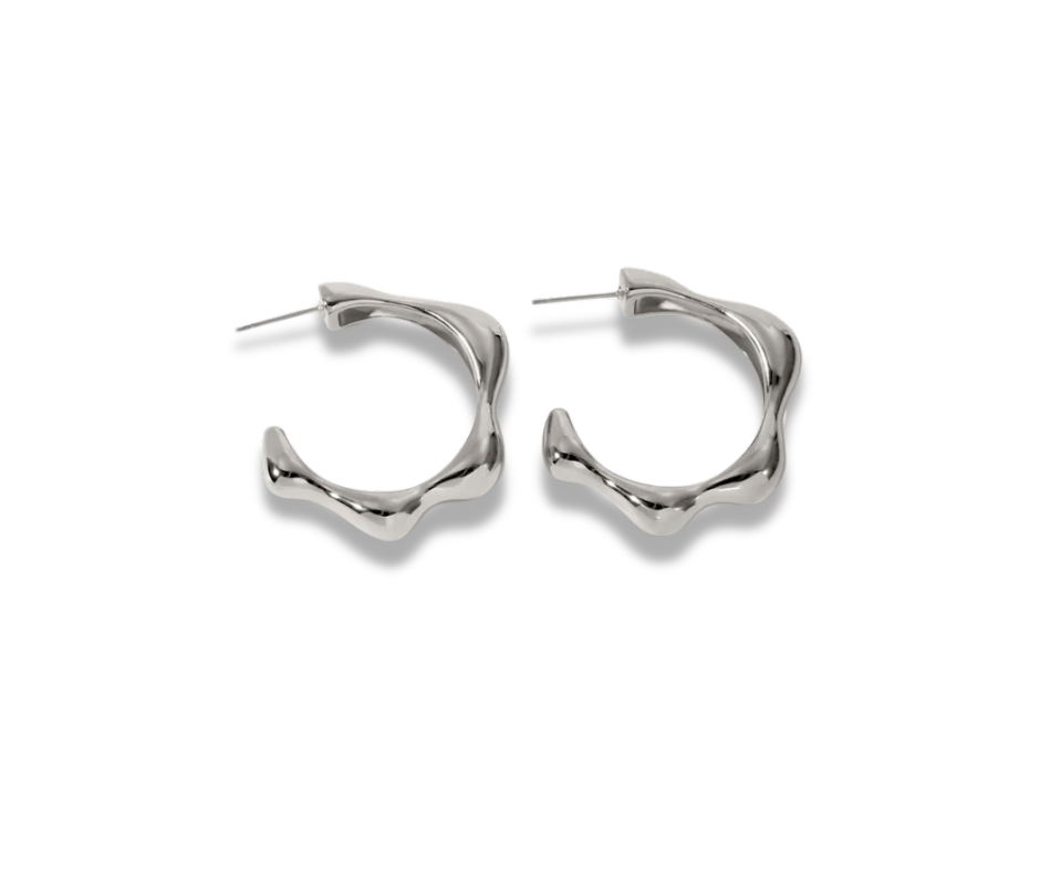 Arracadas Nicki plateado