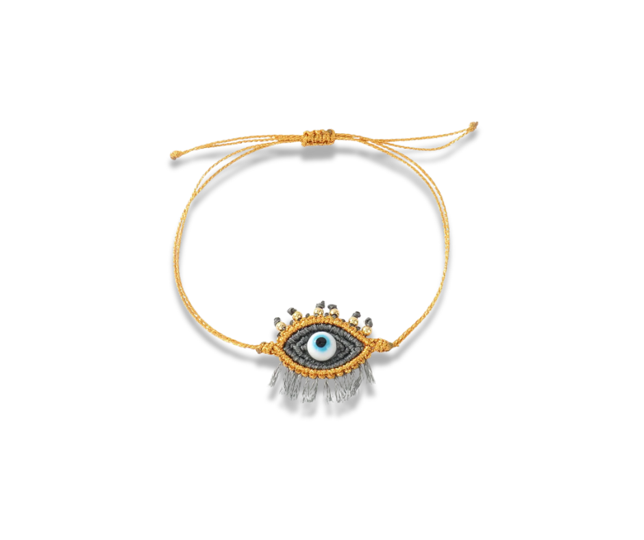 Pulsera ojito tejido