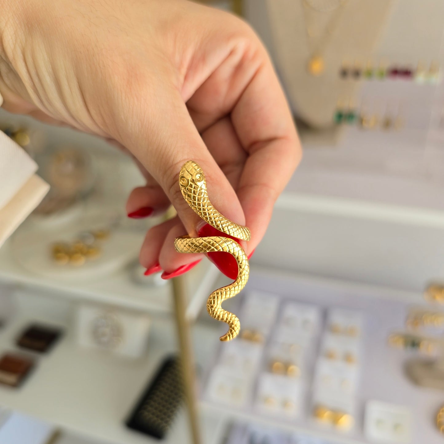 Anillo serpiente larga