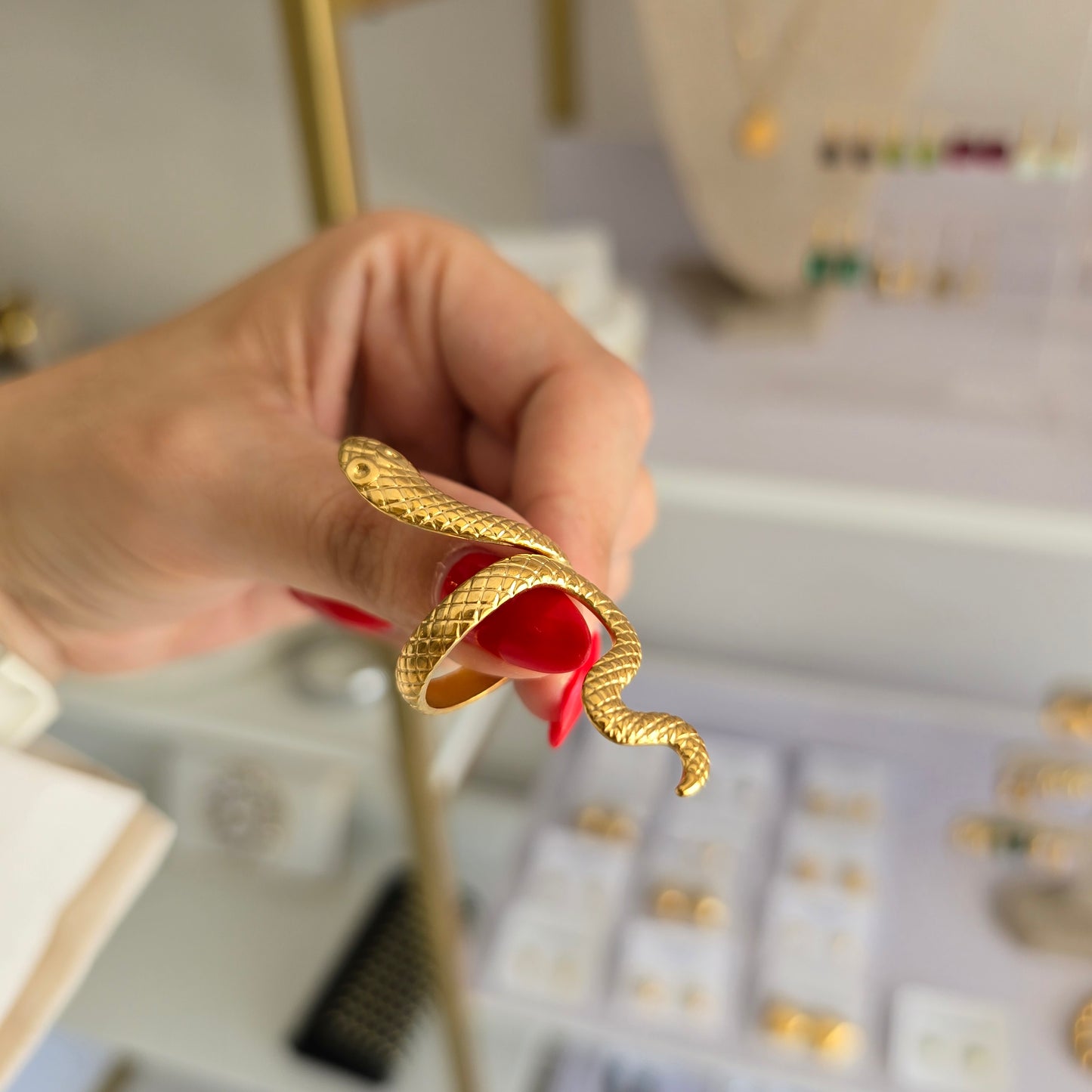 Anillo serpiente larga