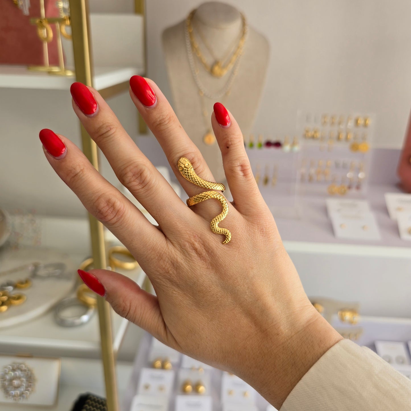 Anillo serpiente larga