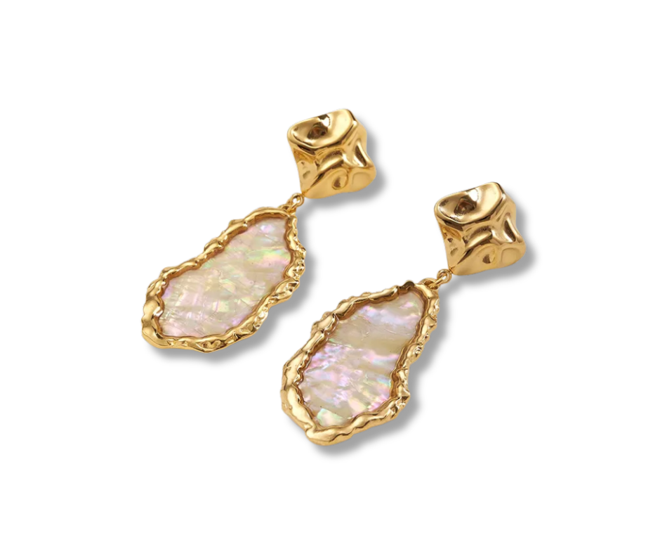 Aretes Stella blanco