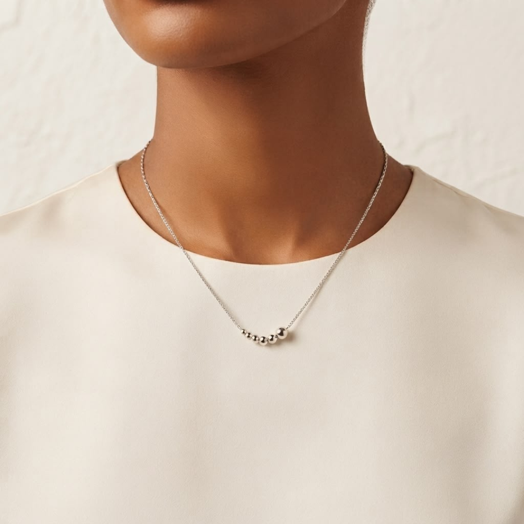 Collar detalle plata