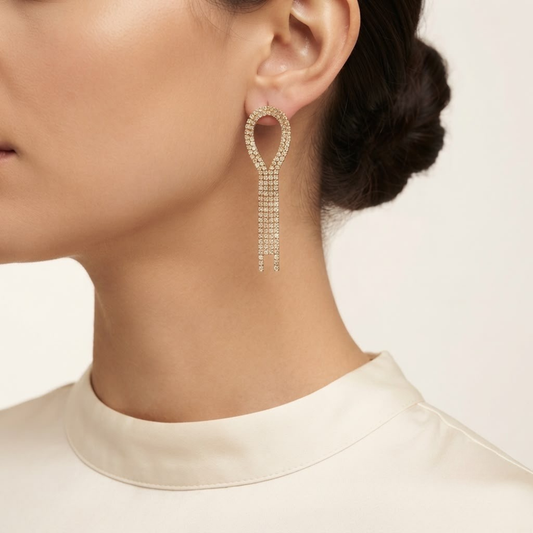 Aretes Dorotea dorado