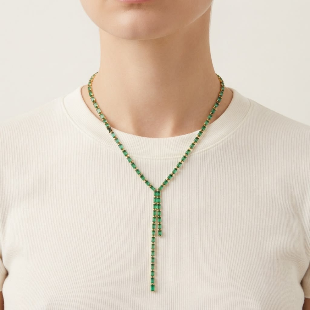 Collar Matcha verde