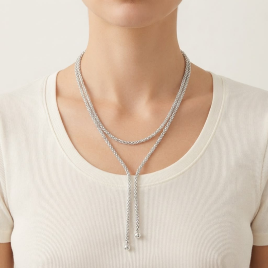 Maxi collar plata