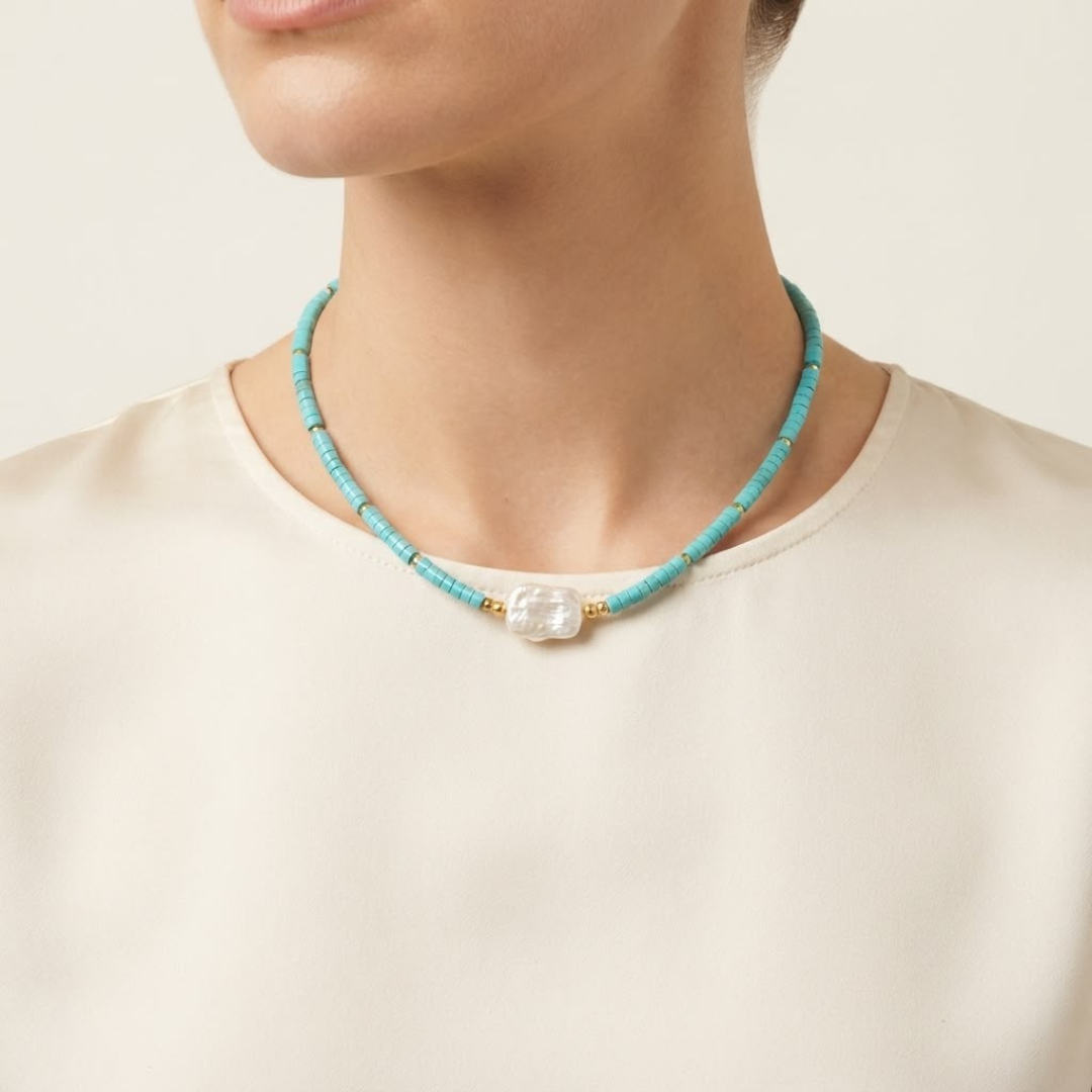 Collar turquesa