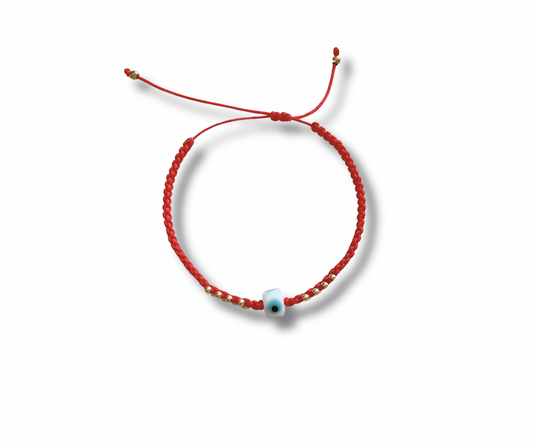 Pulsera ojo tejida