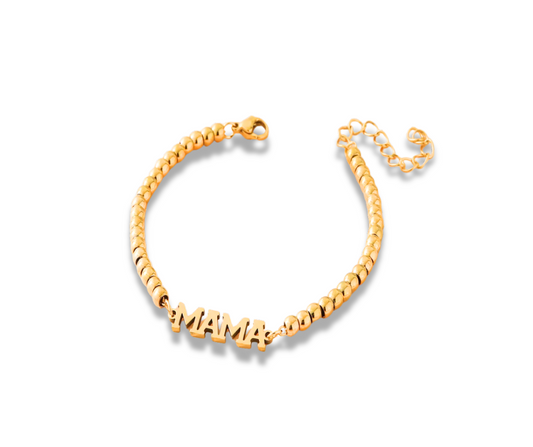 Pulsera Mamá dorada