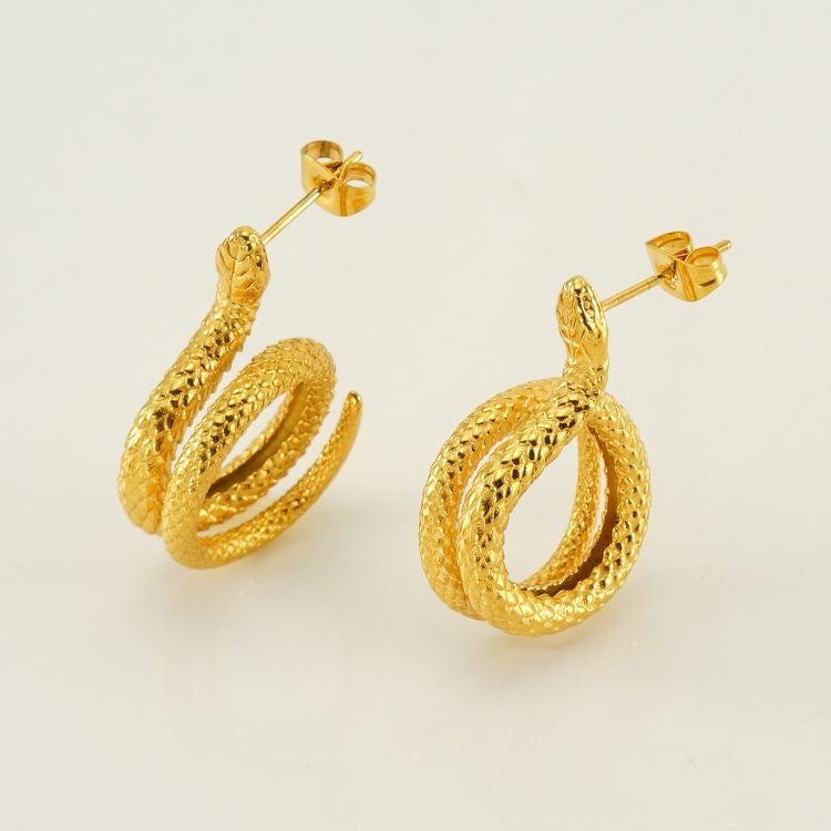 Aretes de serpiente