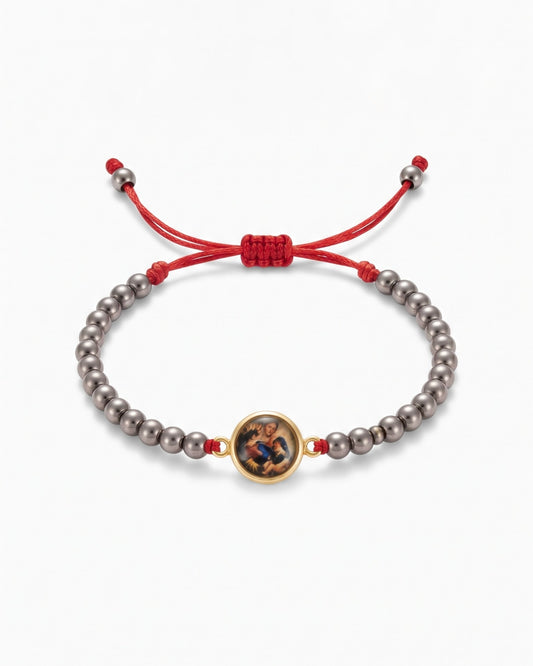 Pulsera Virgen Desatanudos con balines