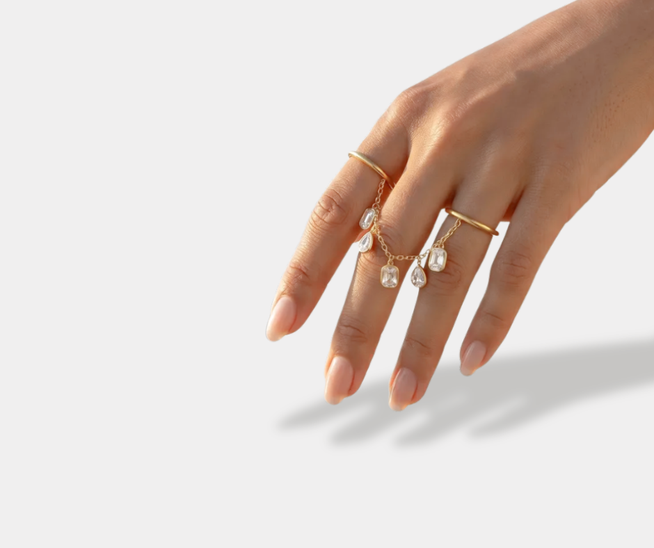 Doble anillo dorado