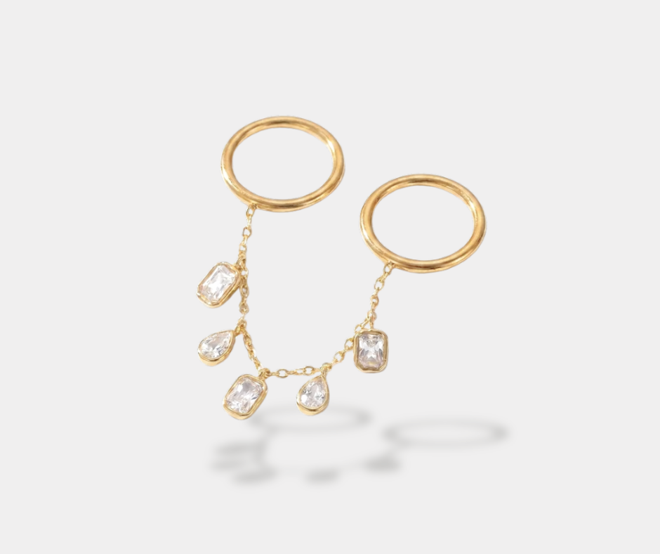 Doble anillo dorado