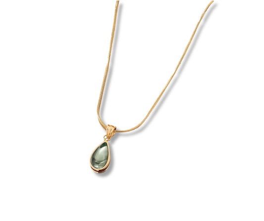 Collar gota verde