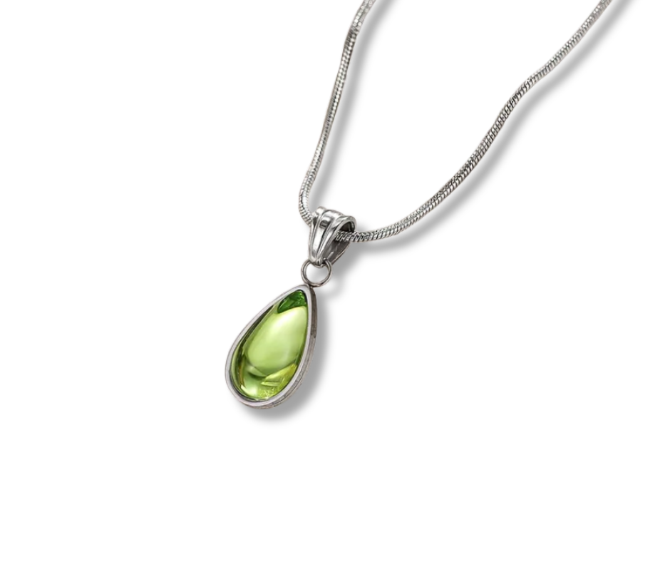 Collar gota verde