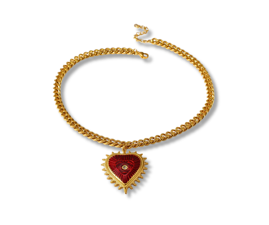 Maxicollar de corazón