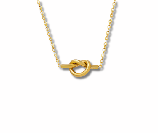 Collar nudo dorado