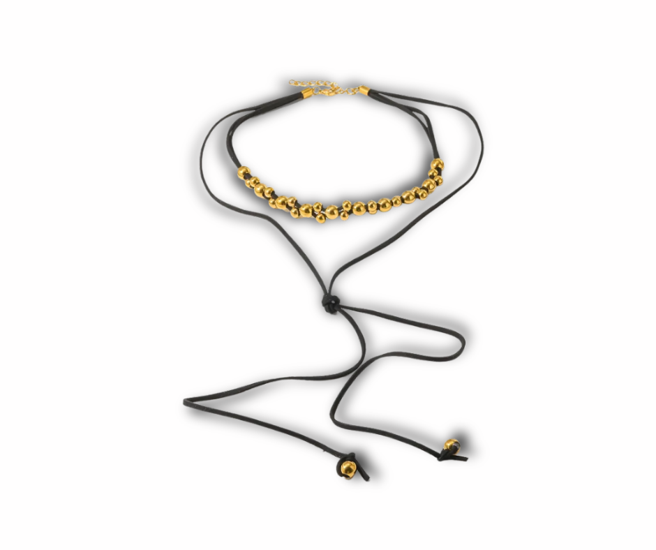 Collar Candela negro/dorado