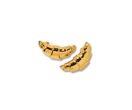 Aretes Croissant dorado