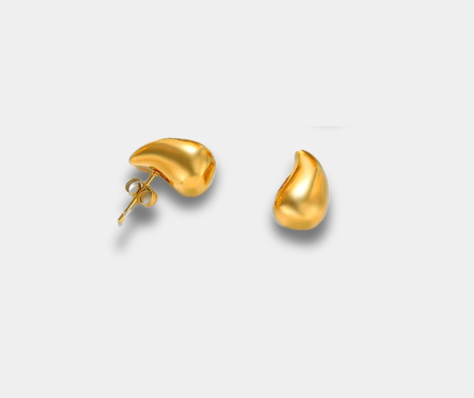 Aretes gota mediana