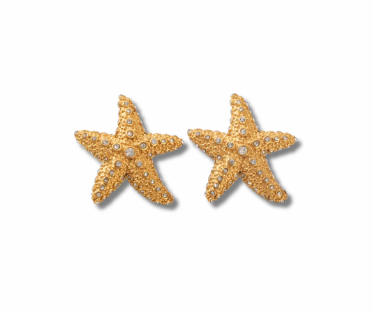 Aretes estrella y cristales