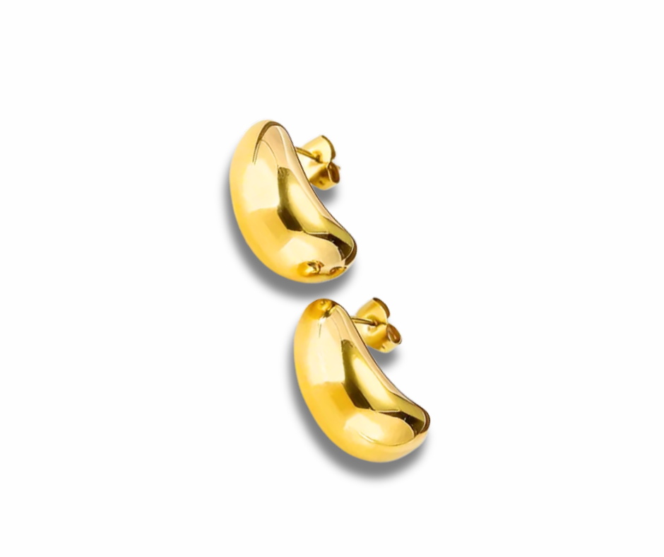 Aretes Beans dorado