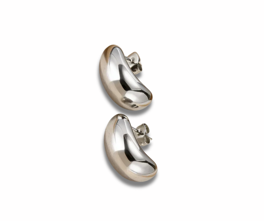 Aretes Beans plata