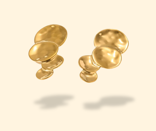 Aretes Oyamel dorado