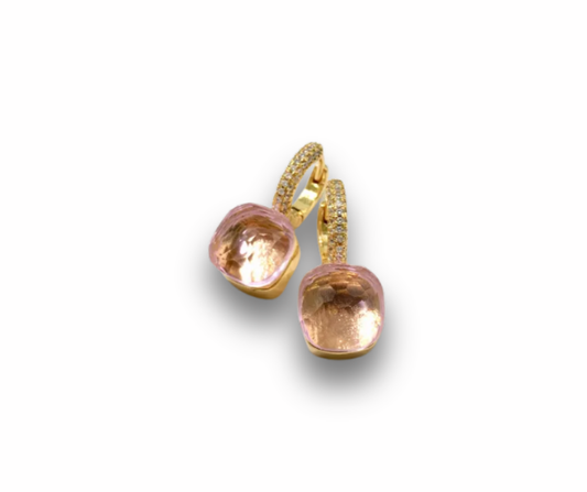 Aretes Candy rosado